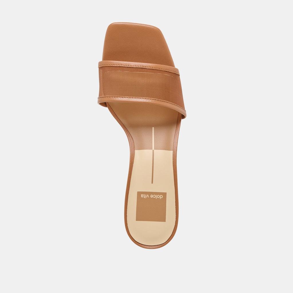 REXA MESH HEELS CARAMEL MESH