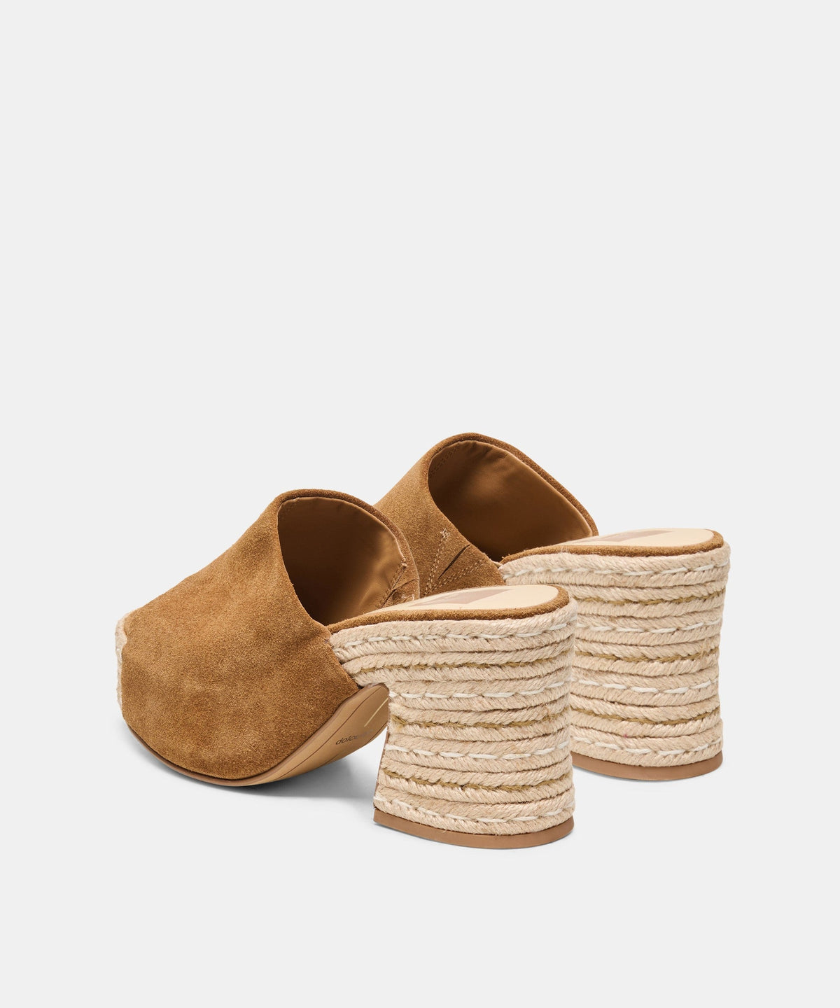BOHDI ESPADRILLE HEELS LT BROWN SUEDE