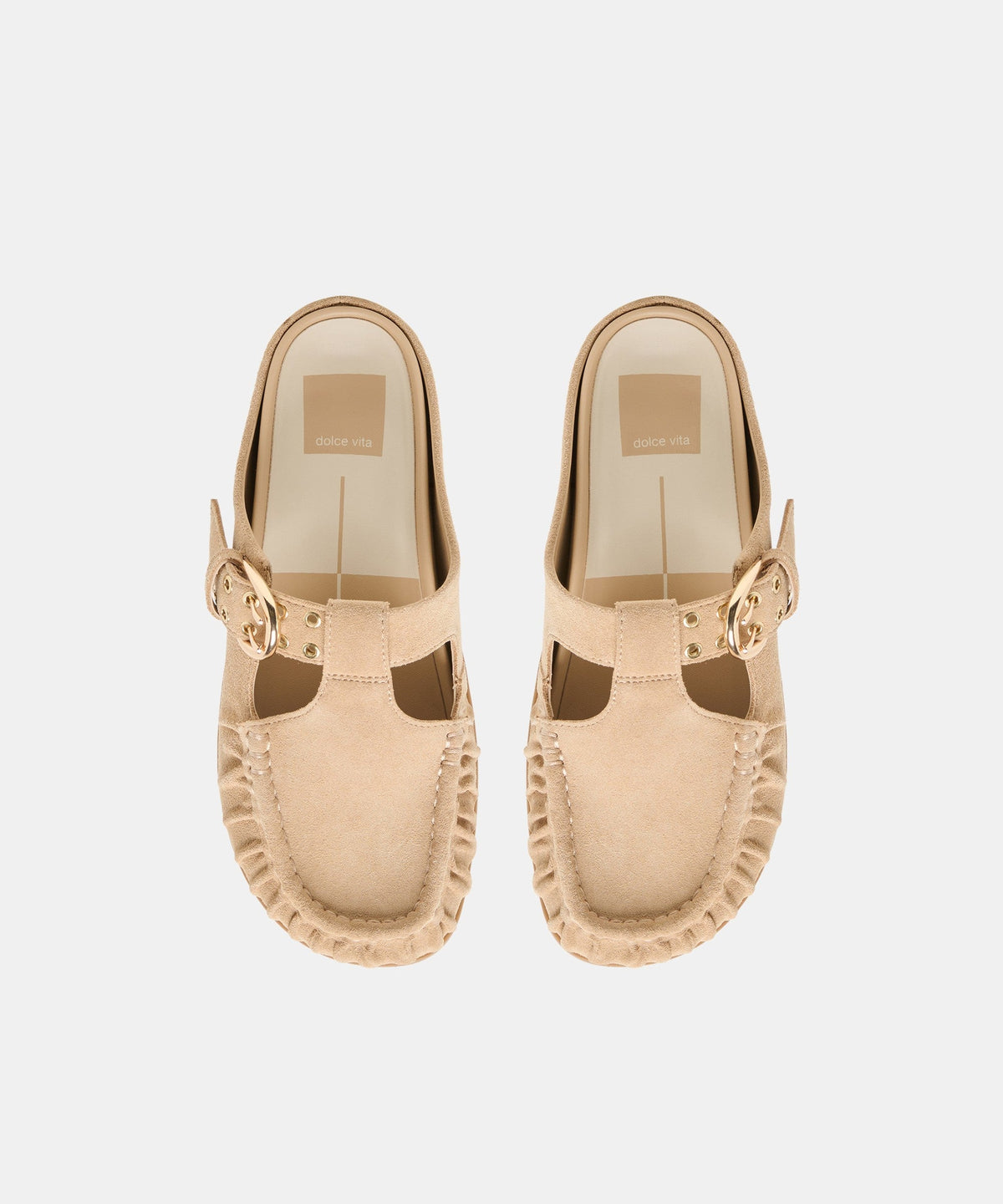 JEANNE FLATS CAMEL SUEDE