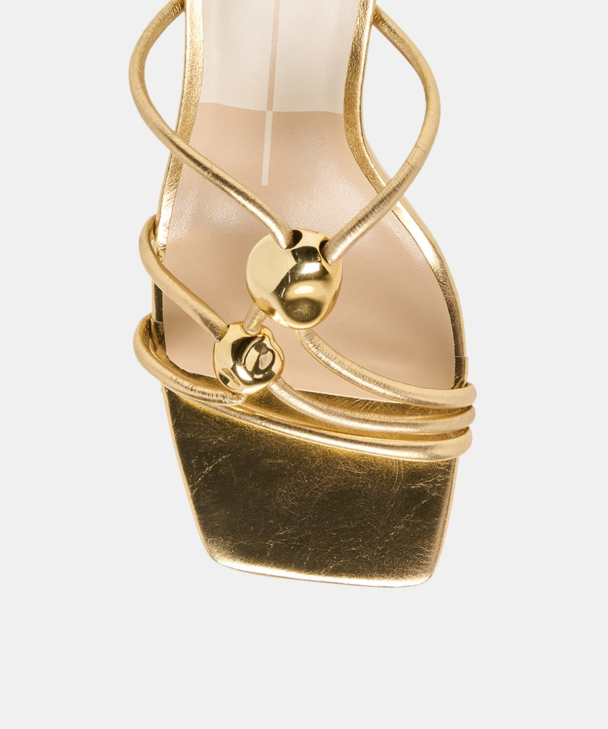 ALAYNA HEELS GOLD LEATHER