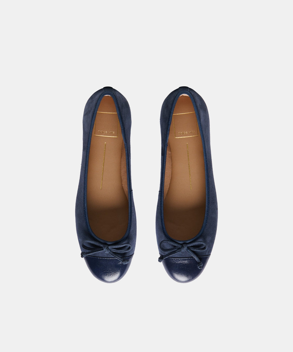 RITLA CAPTOE BALLET FLATS DK NAVY SUEDE